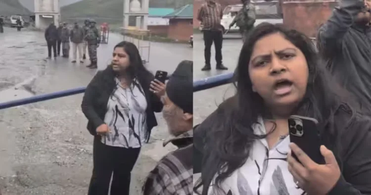 Woman who confronted security personnel in Ladakh apologises