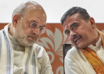 Union Home Minister Amit Shah with Bengal CM Suvendu Adhikari