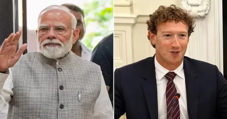 Prime Minister Narendra Modi & Meta CEO Mark Zuckerberg