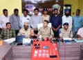 Press breifing by Adilabad SP Akhil Mahajan, IPS