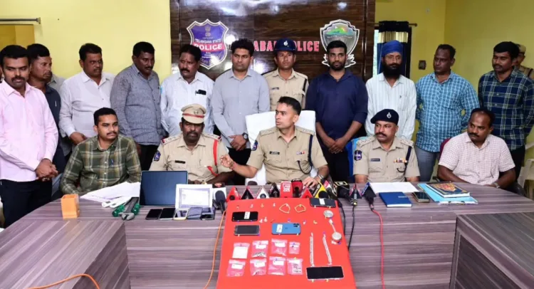 Press breifing by Adilabad SP Akhil Mahajan, IPS