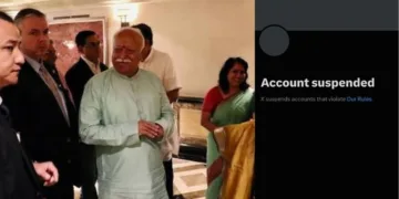 X blocks AHEAD forums account before RSS Sarsanghchalak’s Dr Mohan Bhagwats Madison Square Event