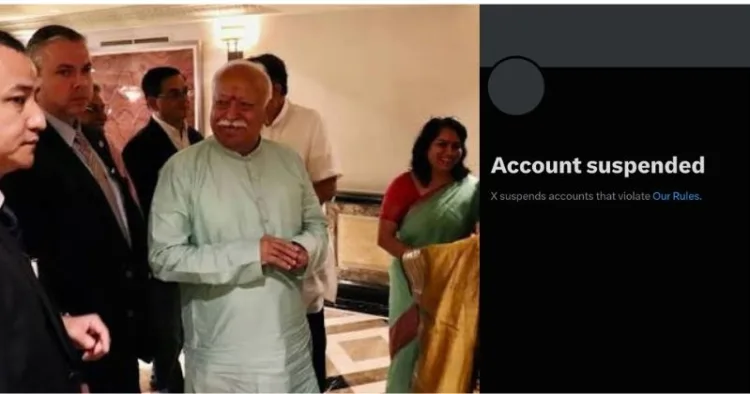 X blocks AHEAD forums account before RSS Sarsanghchalak’s Dr Mohan Bhagwats Madison Square Event