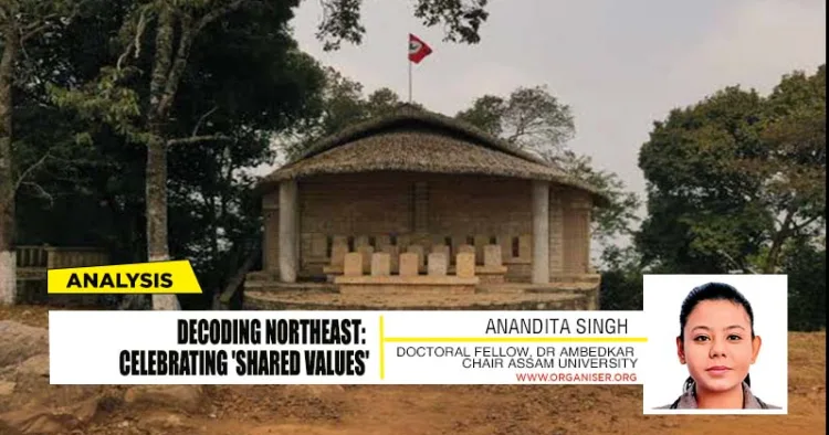 Lum Sohpetbneng- sacred peak of the Khasi people. They believe it to be the "Navel of Heaven"