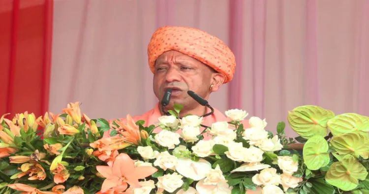 Uttar Pradesh CM Yogi Adityanath at the 80th Independence day celebrations
