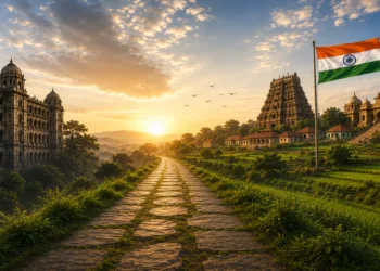 India’s journey from Swadhinta to Swatantrata begins with decolonising minds and embracing Bharatiya values (This image is generated by AI)
