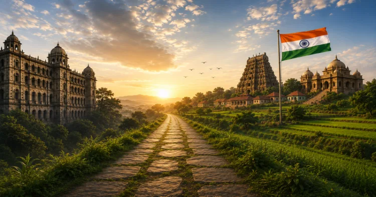 India’s journey from Swadhinta to Swatantrata begins with decolonising minds and embracing Bharatiya values (This image is generated by AI)