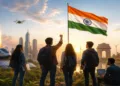 Generation-Z is redefining freedom and nationalism by linking patriotism with innovation, civic responsibility & India’s development (This image is generated by AI)