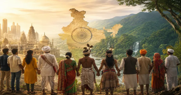 The debate over ‘Vanvasi’ has sparked political controversy, raising questions over tribal identity and constitutional rights (This image is generated by AI)