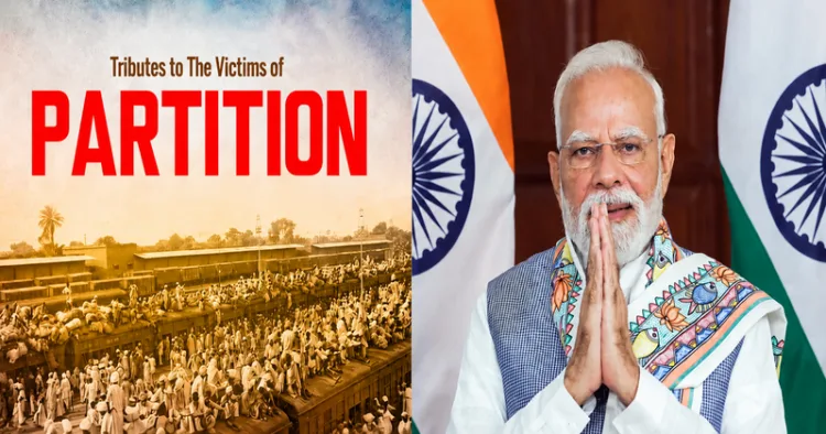 PM Modi paid tribute to those affected by the 1947 Partition, recalling their courage, resilience and immense suffering