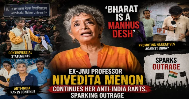 Ex-JNU Prof Nivedita Menon continues her anti-Bharat rant