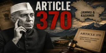 Nehru viewed Article 370 as temporary, transitional and subject to gradual erosion for J&K’s integration with India (This image is generated by AI)
