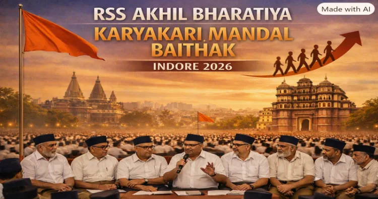 RSS Akhil Bharatiya Karyakari Mandal Baithak to be held in Indore from October 3-5, 2026 (This image is generated by AI)