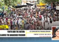 Members of leftist organisations present at the Jantar Mantar Protest