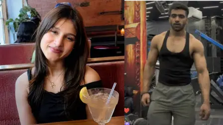 Model Muskan (L) and accused Imran (R)