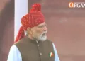 Prime Minister Narendra Modi from the Red Fort