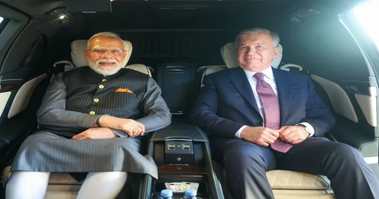 Prime Minister Narendra Modi & Uzbekistan President Shavkat Mirziyoyev