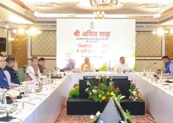 Home Minister Amit Shah holds a review meeting on the security situatinon in Siliguri Corridor