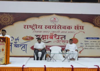 RSS Sarkaryawah Dattatreya Hosabale Ji addressing the gathering in Kashi