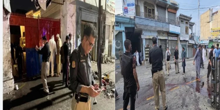 Site of Suicide bombing attack in which 14 people were killed in in Swat district of Khyber Pakhtunkhwa province in Pakistan