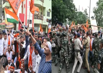 ABVP stages protest over irregularities in JPSC-JSSC examinations in Jharkhand