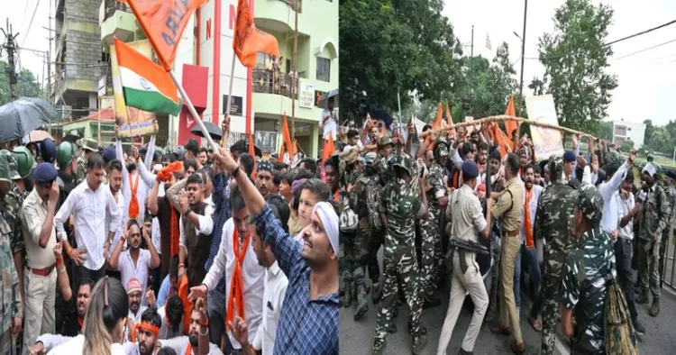 ABVP stages protest over irregularities in JPSC-JSSC examinations in Jharkhand