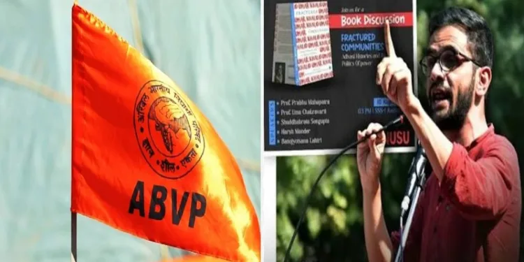 ABVP Opposes function on Delhi riot accused Umar Khalid in JNU; Programme cancelled