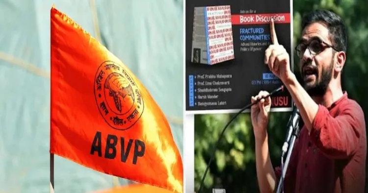 ABVP Opposes function on Delhi riot accused Umar Khalid in JNU; Programme cancelled