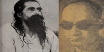 (Left) then RSS Sarsanghchalak MS Golwalkar (Guruji), (Right)Dr Saifuddin Jeelani