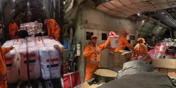 The 4th IAF C-130 flight carrying 11 tonnes of assistance is airborne, with tunnel search-and-rescue experts, forensic teams, relief supplies and technical equipment.