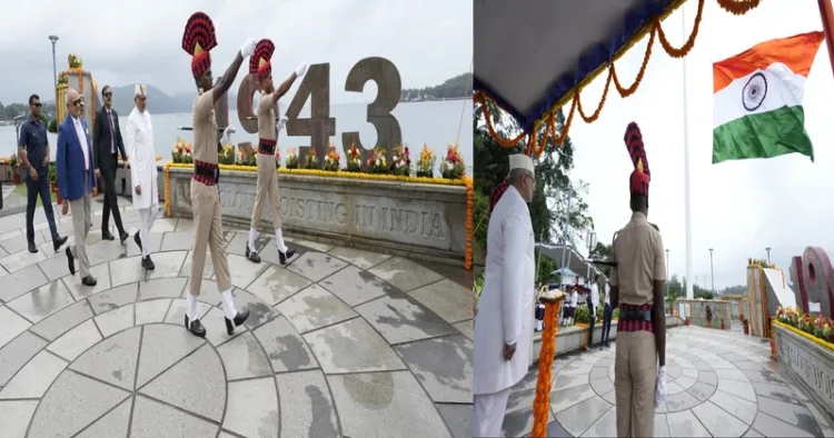 Vice President hoisted the National Flag in Andaman & Nicobar and launched the Har Ghar Tiranga campaign