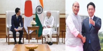 Japanese Defence Minister Shinjiro Koizumi holds bilateral talks with PM Modi and Defence Minister Rajnath Singh