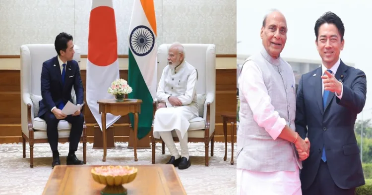 Japanese Defence Minister Shinjiro Koizumi holds bilateral talks with PM Modi and Defence Minister Rajnath Singh