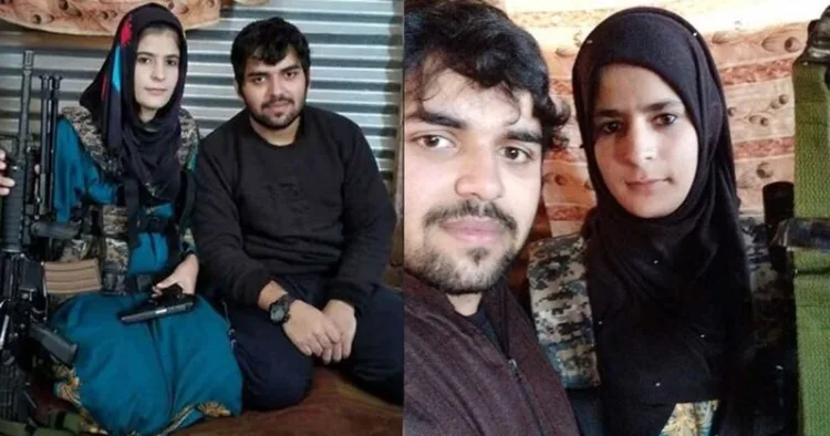 Insha Jan with Pakistan terrorist (File Image)