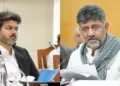 Tamil Nadu CM Joseph Vijay and Karnataka CM D.K. Shivakumar