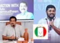 Kerala General Education Minister N. Shamsudheen (Left) - K.K. Mohammed Ashraff (Right)