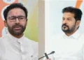 Union Minister G. Kishan Reddy - Telangana CM Revanth Reddy (Left to Right)