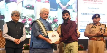LG Manoj Sinha handed over appointment letters to the kins of terror victims