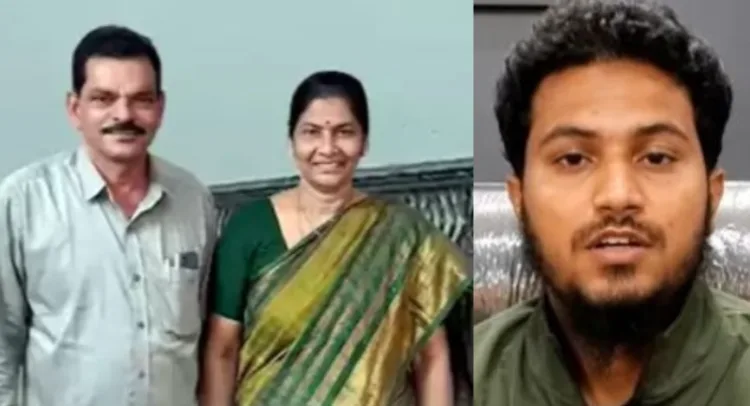 Panchayat Raj Assistant Engineer Thillapudi Nookaraju (61), his wife (Left) Sheikh Sadiq Khan (Right)