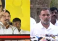 DMK MP Dayanidhi Maran, Congress MP Rahul Gandhi (Left to Right)