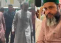 Mirza Rahmath Baig with Asaduddin Owaisi (Left)
