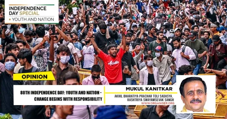 Abusive language used during recent protest in Delhi cannot be the language of Bharatiya youth. It is time to introspect yourself where are we making mistakes in guiding our future generation