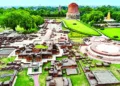 Bird-eye view of the Excavated remains at Sarnath (Source-Archaeological Survey of India)