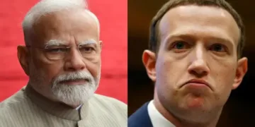 Prime Minister Narendra Modi and Meta CEO Mark Zuckerberg