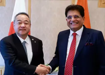 Commerce & Industry Minister Piyush Goyal meets business leaders in Japan