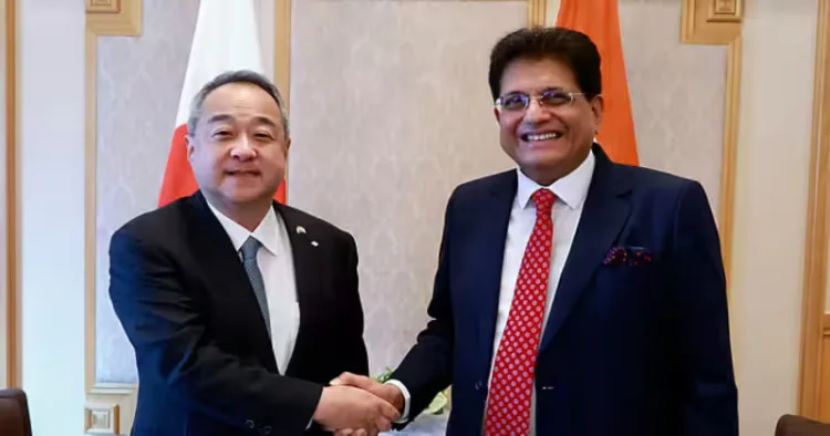 Commerce & Industry Minister Piyush Goyal meets business leaders in Japan