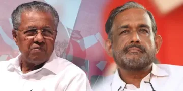 Pinarayi Vijayan, Sathyan Mokeri (Left to Right)