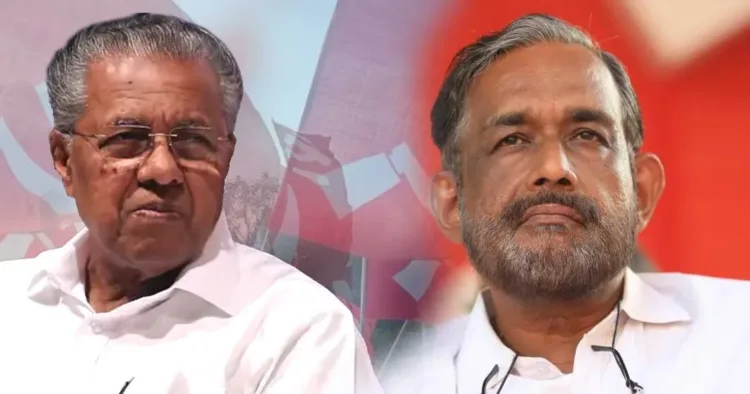 Pinarayi Vijayan, Sathyan Mokeri (Left to Right)