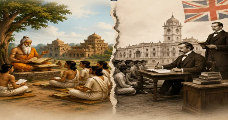 From Village Schools to Colonial Classrooms: The Systematic Disruption of India’s Traditional Education(AI Generated Image)