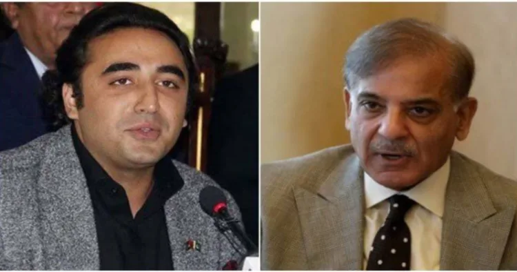 (Left) Bilawal Bhutto (Right) Pakistan PM Shehbaz Sharif